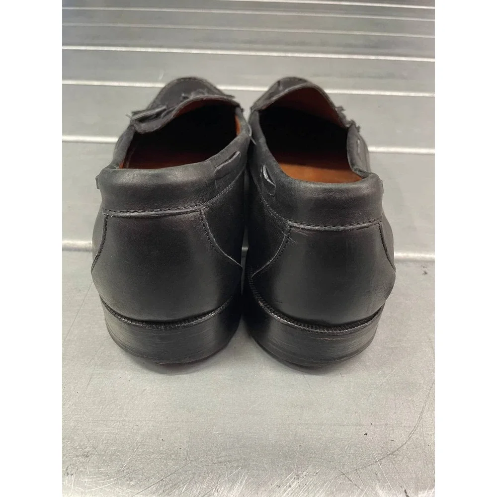 Allen Edmonds Naples‎ Loafers Mens 11D Blacker Leather Tassel Slip On